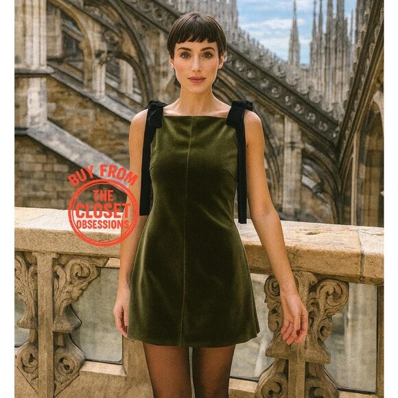 RARE!!! ZARA Short Dress with Shoulder Ties NWT - Picture 3 of 17